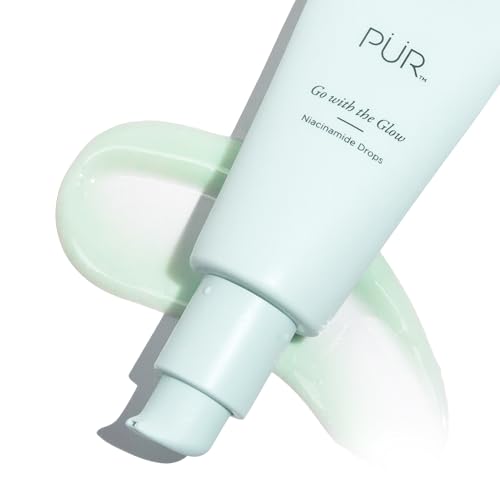 PÜR Beauty Go with the Glow Niacinamide Drops, Improves Skin Hydration, Reduces Redness, Vitamin C, Cruelty, Paraben & Gluten Free, 1 oz.