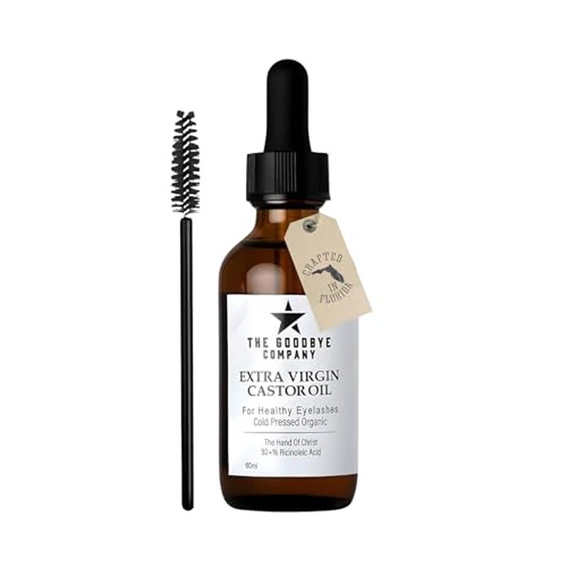 Organic Castor Oil for Eyelashes & Eyebrows Growth 60ml