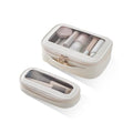 EACHY Clear Makeup Bag Cosmetic Organizer, Waterproof Travel Cosmetic Case with Zipper for Women, Transparent Toiletry and Skincare Pouch, Portable Car or Purse Bag for Travel Essentials