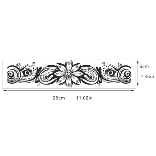 GLARYYEARS Arm Band Temporary Tattoo - 18 Pack Super Long size, Realistic & Boho Polynesian Maori Style Fake Tattoos, ArmBand Tattoos for Wrist, Ankle Circle, Floral, Tribal and Totem