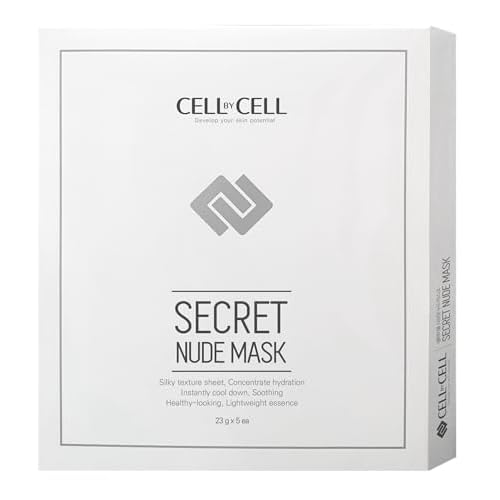 Secret Nude Mask | Ultra Thin Face Mask Provides Nourishment & Skin-Enhancing Ingredients For A Vibrant, Moisturized Skin | Pack of 5