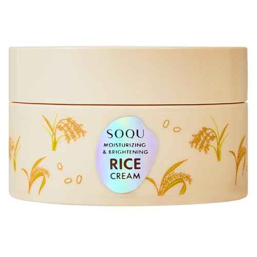 Moisturizing and Brightening Rice Cream ? Deep Hydration, Brightens and Evens Skin Tone ? 70g / 2.48oz ? Made in Korea