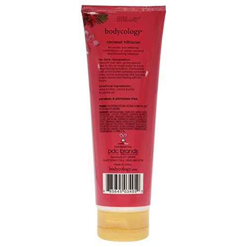 Bodycology Coconut Hibiscus Moisturizing Body Cream - 8 Oz