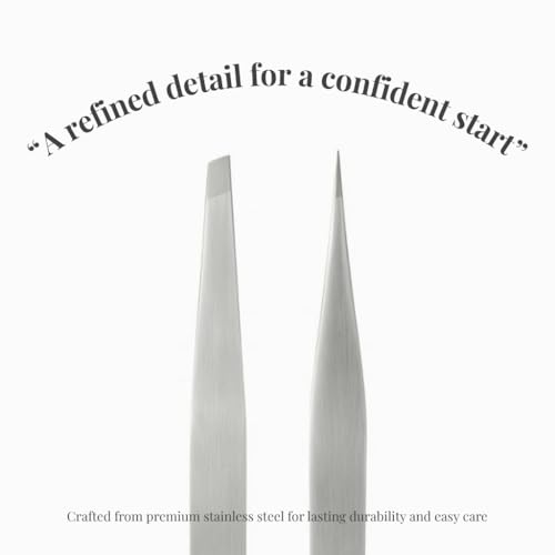 Precision Tweezers Set – Stainless Steel Pointed & Slant Tip