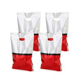 40Pc Red & White Party Favor Bags with Handles