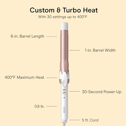 Conair Double Ceramic 1" Curling Iron - 400°F, 30 Settings