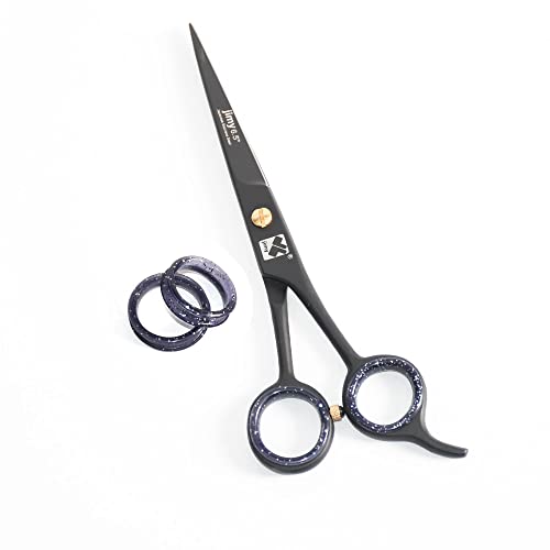 Jimy Professional Hair Scissors 6.5" Stainless Steel Sharp - Smooth Razor Edge Series Shears for Hair Cutting, Hair Cut Scissor for Women & Men and Salon (Barber Scissors)