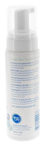 No-Rinse Foaming Body Wash - Waterless Cleanser, 8 fl oz