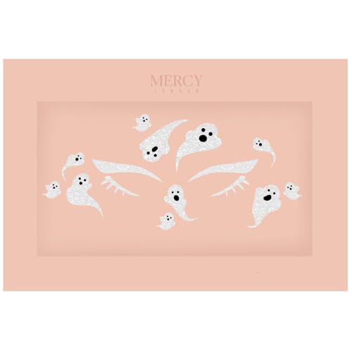 Ghost Face Stickers Halloween Gems - Mercy London