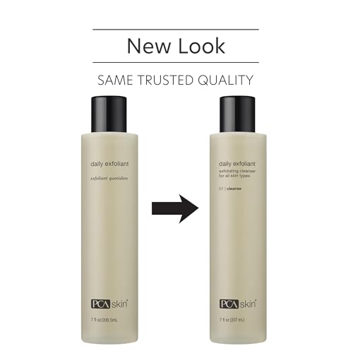 PCA SKIN Daily Face Exfoliant Cleanser, Moisturizing Face Wash, Gently Cleanses Dirt, Debris, and Other Impurities From Skin, Facial Cleanser Made with Renewable Exfoliants, 7.0 oz Bottle