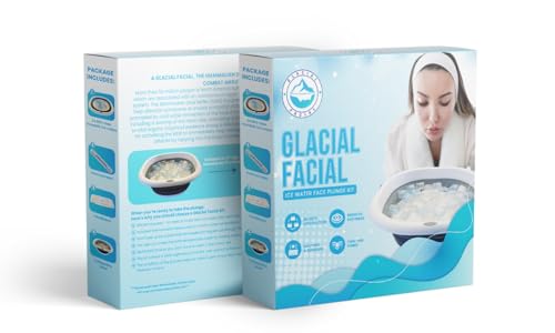 Glacial Facial Ice Water Face Plunge Kit, Chemical Free, Face Mask Alternative for Smooth Skin