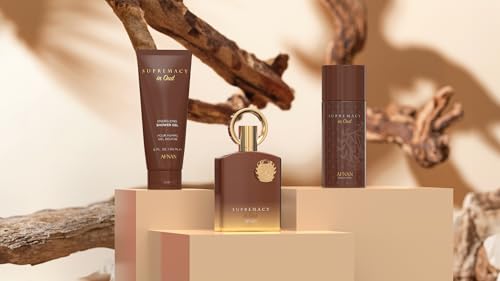 Supremacy in Oud Gift Set - Afnan Luxury Perfume Extrait, Deodorant & Shower Gel