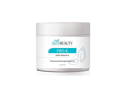 Skin Beauty Solutions 4oz -Pro-K Vitamin K Cream Professional Strength- Rosacea Capillaries, Thread Spider Varicose Veins, Puffy Dark Under Eye Circles. Guaranteed to Work