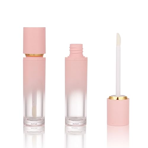 COSIDEA 30PCS Empty gradient Pink Lip Gloss Tubes 8ml lipgloss Tube with Wand Applicator for Lip oil tint bottles container (Pink, 30 pcs)