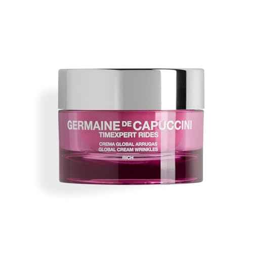 Germaine de Capuccini | TIMEXPERT RIDES | Global Cream Rich - Moisturizer Face Cream - For Dry Skin - Skin with visible lines & Wrinkles - Normal/Dry skin - 1.7 oz