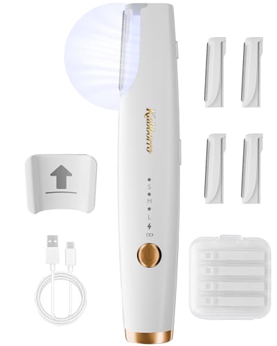 Sonic Dermaplane Razor for Women with 3 Speeds & LED Light