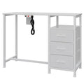 LIVEHOM Manicure Table with Dust Collector & 3 Drawers