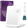 Mocado LED Foldable Makeup Mirror 5x7" 3 Color Lights USB Rechargeable