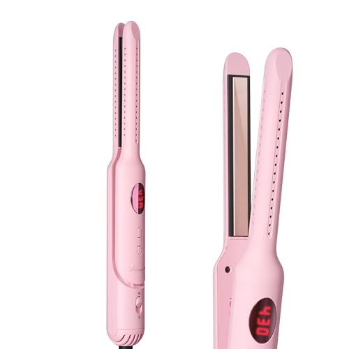 Lanvier Airflow Styler | 2-in-1 Curling Iron & Straightener for Short Hair