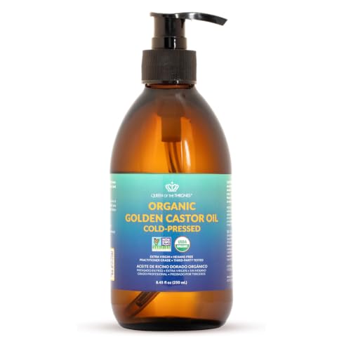 Organic Golden Castor Oil 8.4oz | 100% Pure Hexane-Free