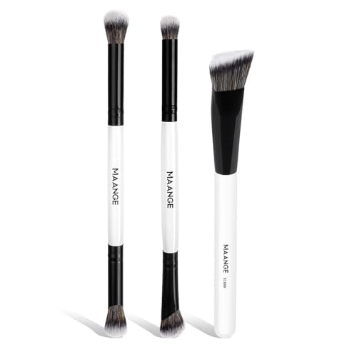 MAANGE 3-Piece Professional Makeup Brush Set for Flawless Application