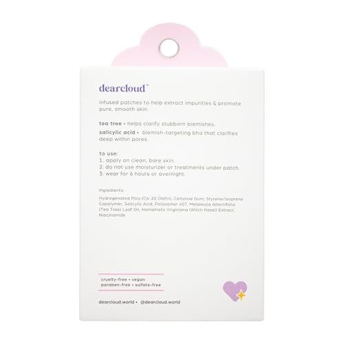 dearcloud Hydrocolloid Blemish Patches - 36 Count Refill Set ? Pimple Patches for Face, Acne Spot Treatment With Niacinamide & Salicylic Acid - (Zit Clarity)