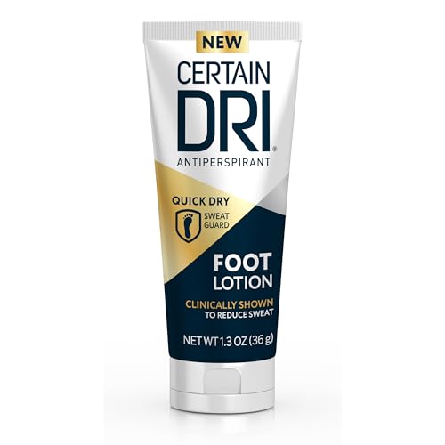 Certain Dri Antiperspirant Foot Lotion - 24-Hour Sweat & Odor Control, 1.3 oz