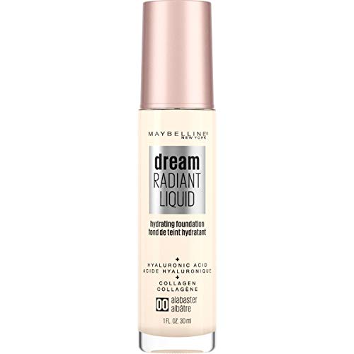 Maybelline Dream Radiant Liquid Medium Coverage Hydrating Makeup, Lightweight Liquid Foundation, Honey Beige, 1 Count