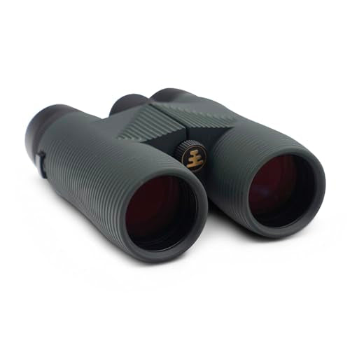 Nocs Provisions Pro Issue 8x42 Waterproof Binoculars, 8X Magnification, Phase Coated Bak4 Prism, Wide View Multi-Coated Lenses for Bird Watching, Wildlife Viewing & Stargazing - Alpine Green