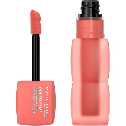 Maybelline Super Stay Teddy Lip Tint - Long-Lasting Matte Lipstick, 12HR Wear, Buildable Shades