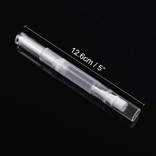 12 Pack 3 Ml Transparent Twist Pens Empty Nail Oil Pen Brush, Cuticle Oil Pen Cosmetic Lip Gloss Container Applicators