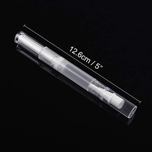 12 Pack 3 Ml Transparent Twist Pens Empty Nail Oil Pen Brush, Cuticle Oil Pen Cosmetic Lip Gloss Container Applicators