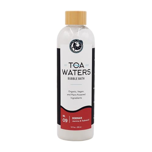 Debonair Bubble Bath ? Jasmine & Teakwood ? Bold, Sophisticated Scent, Sulfate-Free, Sensual Bath Soak ? 12 fl oz ? TOA Waters