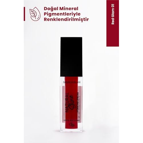 Bade Natural Moisturizing Lip Gloss Red Glam 01 ? High-Shine Hydrating Lip Color, Smooth Lightweight Glossy Finish for Everyday Wear