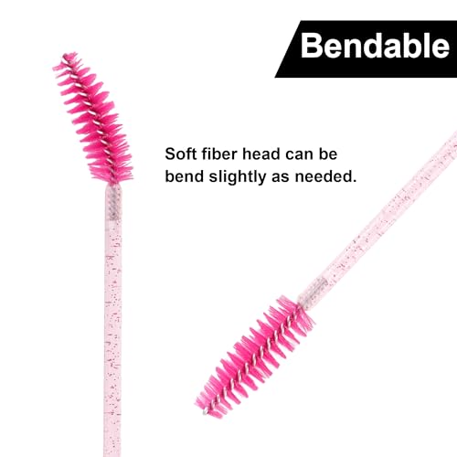 COCIDE 500Pcs Disposable Eyelash Brushes & Mascara Wands