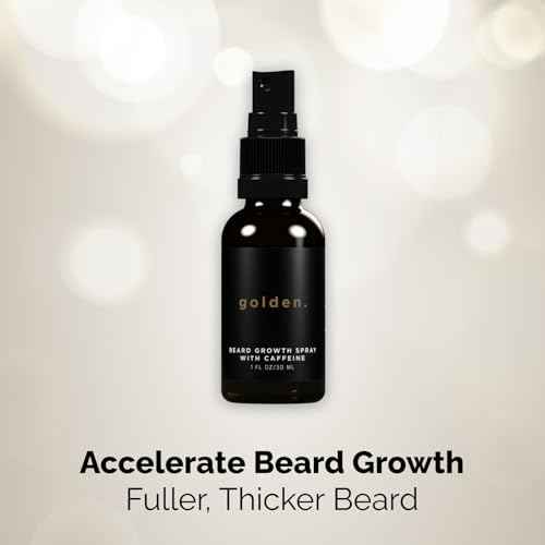 Golden Grooming Beard Growth Spray ? Natural Biotin & Vitamin E Formula to Boost Beard Growth, Thickness & Strength (Single)