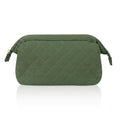 Wudygirl Puffy Padded Makeup Bag Olive Green | Travel Cosmetic Pouch