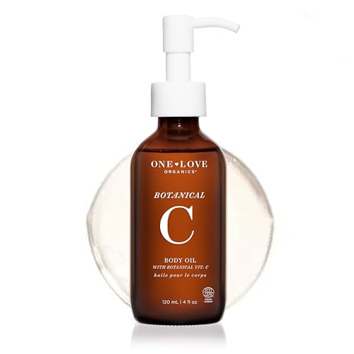 One Love Organics Botanical C Body Oil ? Vitamin C Body Oil with Shea & Papaya Enzymes, Certified Organic & Cruelty Free 4 oz