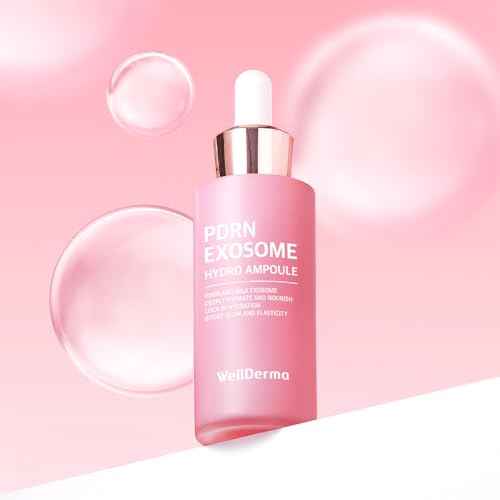 WELLDERMA PDRN Exosome Hydro Ampoule, 30ml ? Lightweight Moisture Serum with Niacinamide, Peptides & Collagen Complex for Skin Revitalization