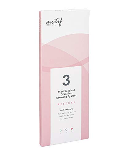 Motif Medical, Stage 3 Restore, Scar Care Dressing, C-Section Bandage System, Maternity Skin Care Accessories - 4 Dressings