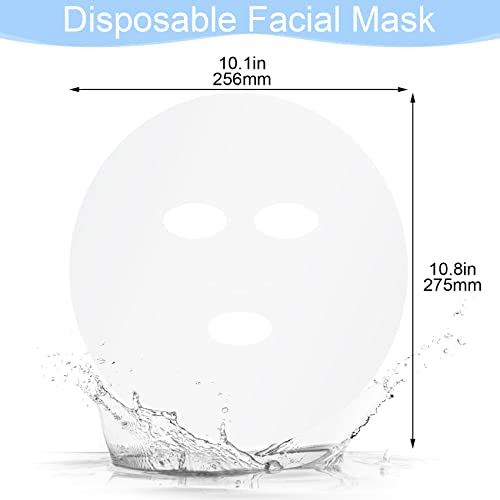 PAGOW 600 Sheets Facial Mask Preservative Disposable, Plastic Thin Face Mask Skin Care, DIY Clear Face Mask Paper Beauty Sheets for Face Skincare Spa Wrap Moisture Retention¡¦¡¦