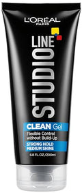 Strong Hold Clear Hair Gel - 6.8 Fl Oz (Pack of 1) for Men & Women