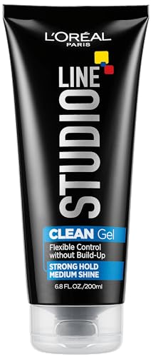 Strong Hold Clear Hair Gel - 6.8 Fl Oz (Pack of 1) for Men & Women
