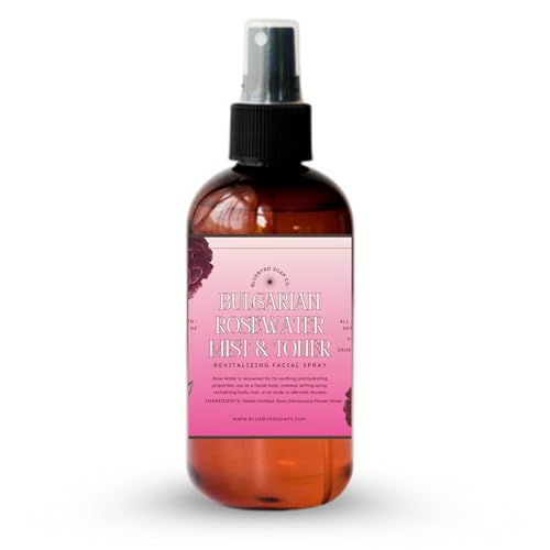 Rose Water Spray for Face & Hair ? 100% Pure Steam-Distilled Rosewater Facial Toner ? Alcohol-Free Hydrating Face Mist & Makeup Setting Spray ? Anti-Aging & pH-Balancing Natural Skin Care (Rose)