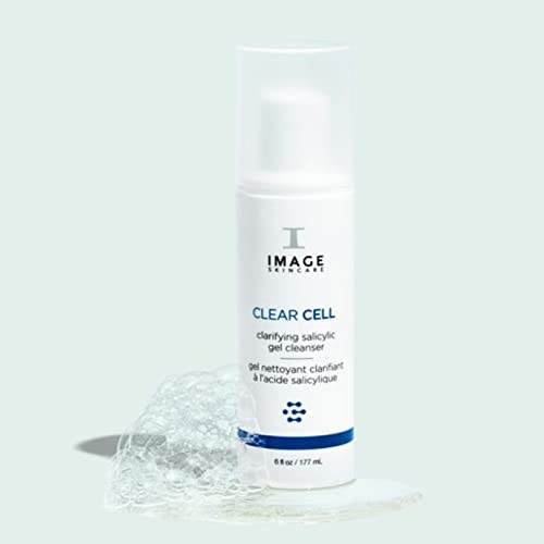 IMAGE Skincare, CLEAR CELL Salicylic Gel Cleanse, Gentle Foaming Face Wash Removes Excess Oil and Shine for Oily Prone Skin