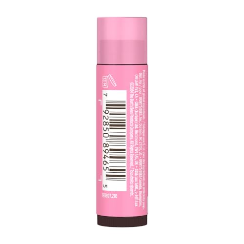 Burts Bees 100% Natural Tinted Lip Balm, Pink Blossom with Shea Butter & Botanical Waxes 1 Tube