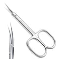 THRAU Extra Fine Cuticle Scissors - Stainless Steel Precision Nail Trimmer
