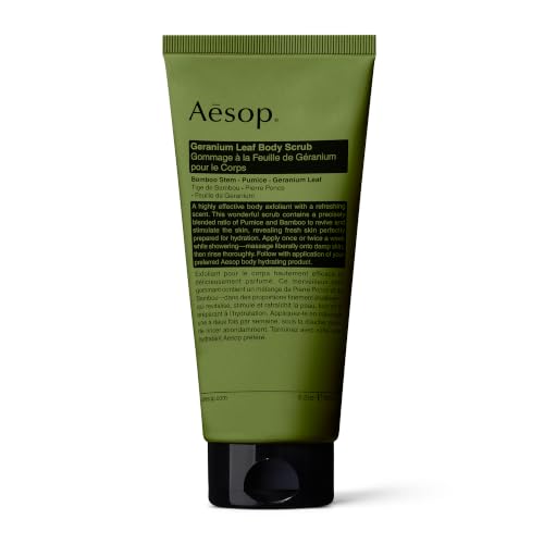 Aesop Geranium Leaf Body Scrub - Exfoliating Natural Body Polish 6.2oz