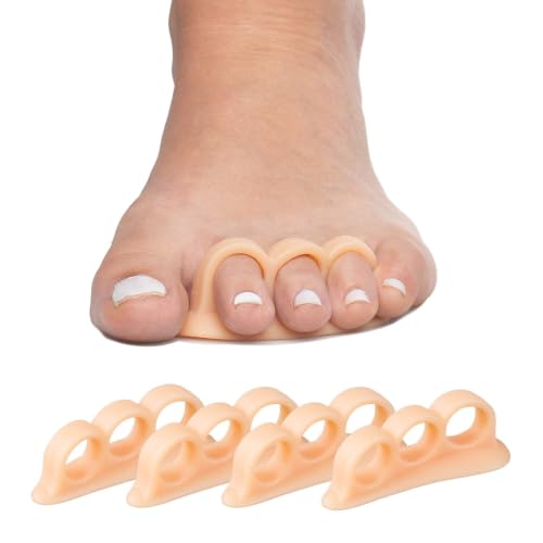 ZenToes Triple Loop Hammertoe Crest Support Beige - 4 Pack, Soft & Reusable