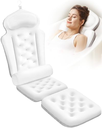 Full Body Bath Pillow with Neck & Back Support
